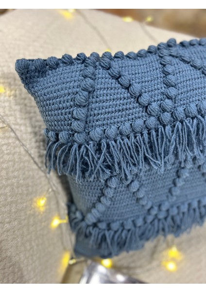 1 Adet El Örmesi Kırlent Handmade 43 x 43 cm Fermuarlı Akrilik fiyatları