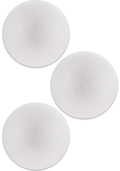 Strafor Top - Yuvarlak Top Küre - 15 cm 3 Adet