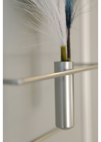 Kare Mat Gümüş Çiçeklik (2 Adet ), Modern Dekoratif Duvar Dekoru Metal Çiçeklik indirimleri