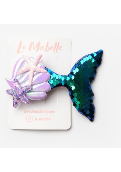 Petrol Pullu Deniz Kızı Kız Çocuk Klips Toka