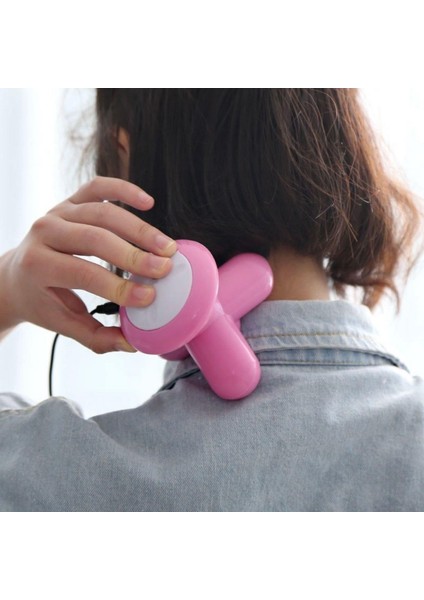 3 Başlıklı Titreşimli Usb Şarjlı Mini El Masaj Aleti