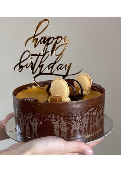 Becca Happy Birthday Pleksi Pasta Süsü