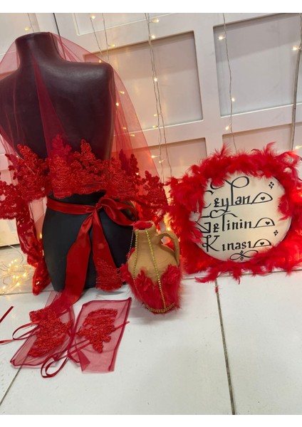 Gelin Def Testi Duvak Isim Yazılır Kına Malzemeleri