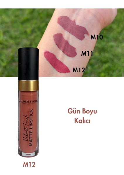 Kadife Dokulu Mat Ruj Matte Lipstick M12 Pink Dream