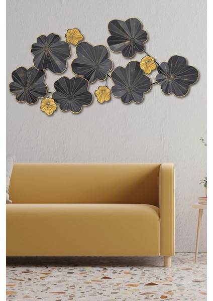 Doreart Black Bougainvillea Metal Duvar Tablosu, Ev Ofis Duvar Panosu CH114-1 fiyatları