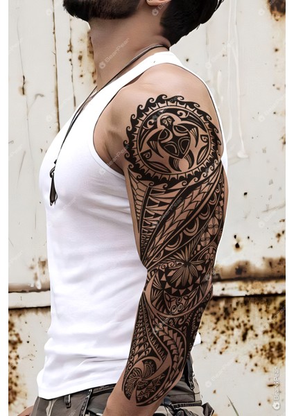 Maori Kol Dövmesi Kol Kaplama Tribal Dövme Tattoo