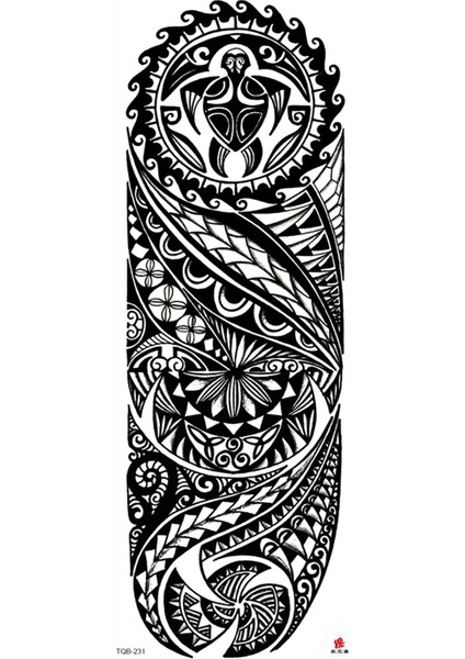 Maori Kol Dövmesi Kol Kaplama Tribal Dövme Tattoo