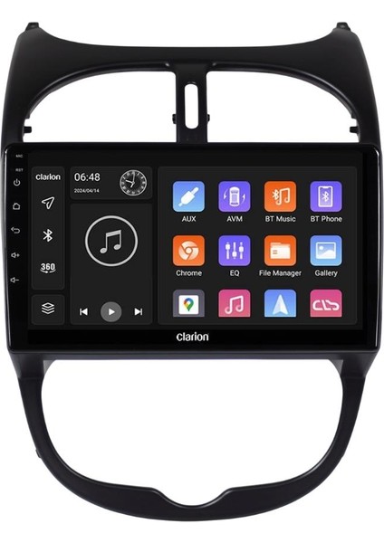 Peugeot 206 Android Multimedya Sistemi 4-64 Clarion (1998-2010) indirimleri
