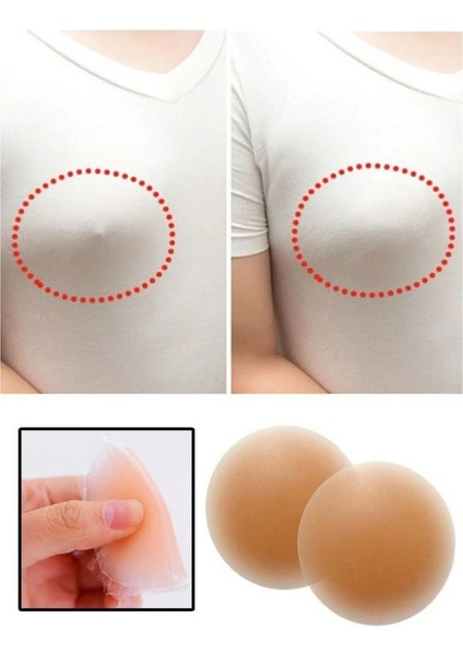 Silikon Göğüs Meme Ucu Kapatıcı Göğüs Ucu Kadın Iç Giyim Bandı