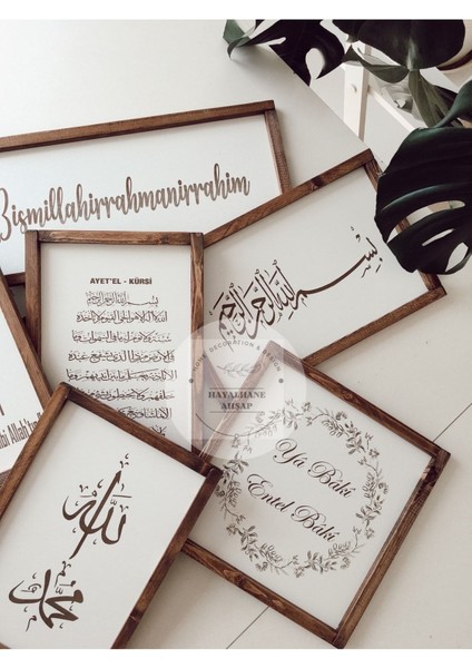 Ya Baki Entel Baki Tablo / Ahşap Islami Tablo fırsatları