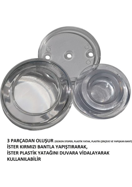 Duvar Kapı Stoperi, Tamponu Şeffaf