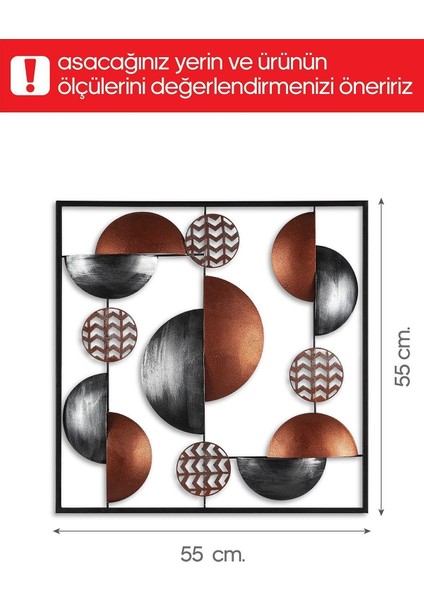 Doreart Aurora Metal Duvar Tablosu, Ev Ofis Duvar Panosu (Bakır)