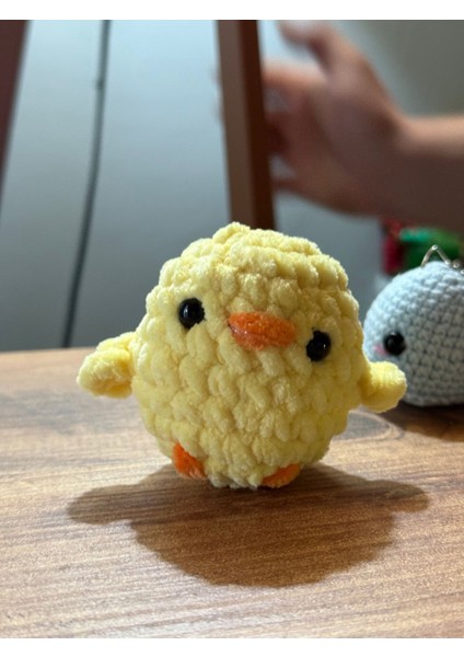 El Yapımı Örgü Sarı Civciv Oyuncak Amigurumi