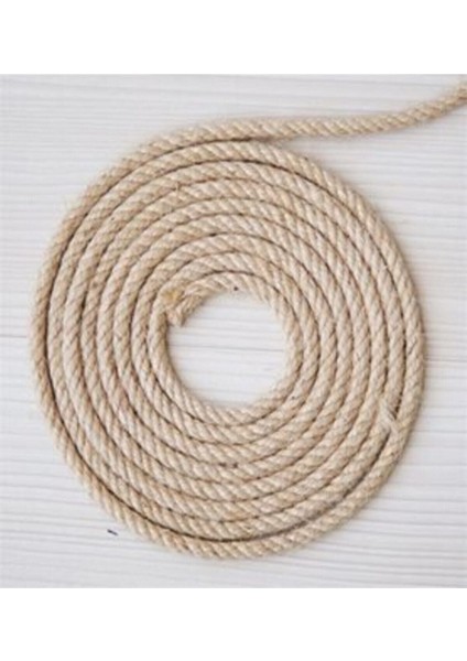 6mm Jüt Halat Kendir Urgan Halat Ip 90 Metre Dekoratif Halat