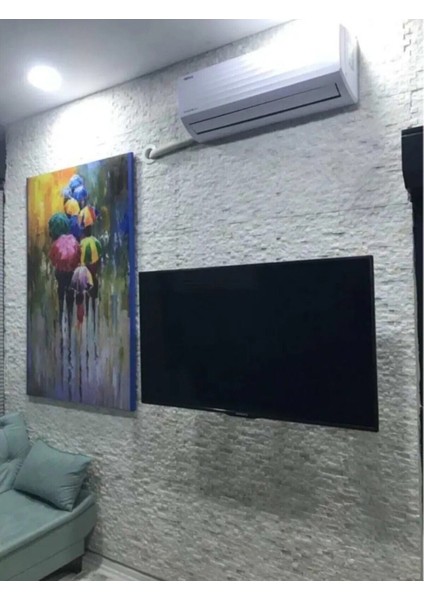 Mermer Beyaz Traverten Patlatma Doğal Taş Duvar kaplama indirimleri