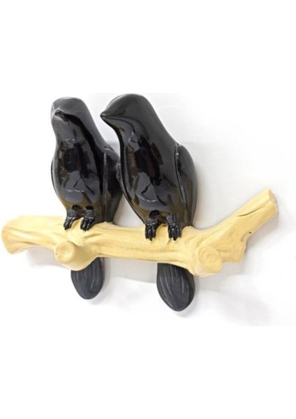 Dekoratif Ikili Modern Duvar Askılık Dal Üstünde Kuş Dekor fiyatları