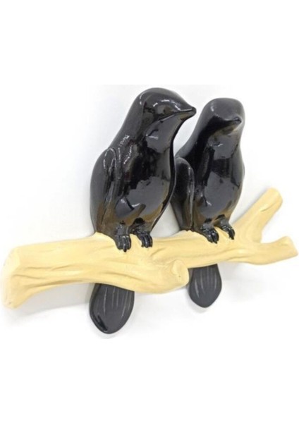 Dekoratif Ikili Modern Duvar Askılık Dal Üstünde Kuş Dekor modelleri