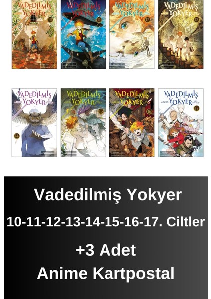 Vadedilmiş Yokyer 10-11-12-13-14-15-16-17. Ciltler (8 Kitap) | Anime Kartpostallar