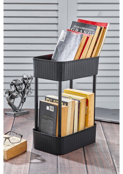 Easy 2 Katlı Çok Amaçlı Raf Kitaplık Organizer Düzenleyici (Tekerleksiz) modelleri
