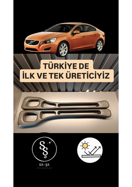 Sasa Volvo S60 Model Uyumlu Oto Ön Koltuk Arası Organizeri Boşluk Doldurma Organizeri