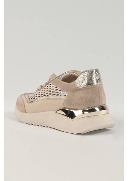 Annette Bej Deri Kadın Sneakers, Günlük Ayakkabı, Spor Ayakkabı 25072 fırsatları