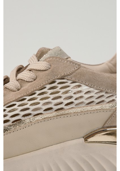 Annette Bej Deri Kadın Sneakers, Günlük Ayakkabı, Spor Ayakkabı 25072 indirimleri
