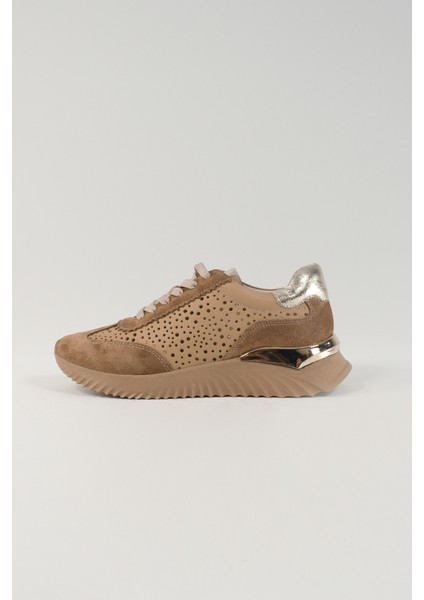 Caterina Kahverengi Deri Kadın Sneakers, Günlük Ayakkabı, Spor Ayakkabı 25070 fiyatları