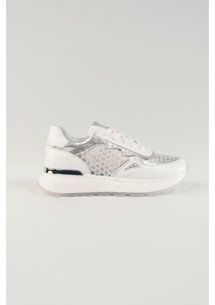 Camille Beyaz Deri Kadın Sneakers, Günlük Ayakkabı, Spor Ayakkabı 24051