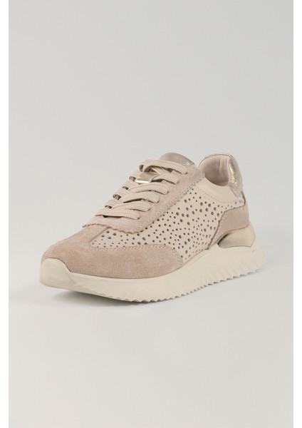 Caterina Bej Deri Kadın Sneakers, Günlük Ayakkabı, Spor Ayakkabı 25070 modelleri