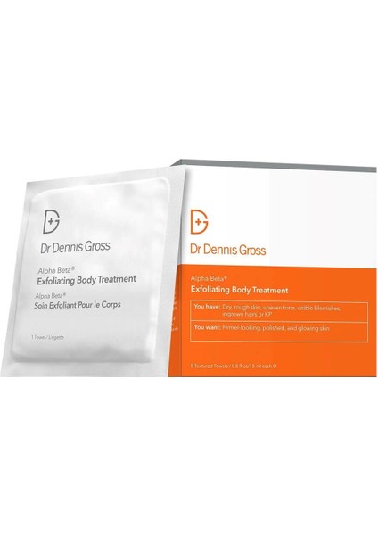 Alpha Beta Peeling Vücut Bakımı 91G, 8 Paket