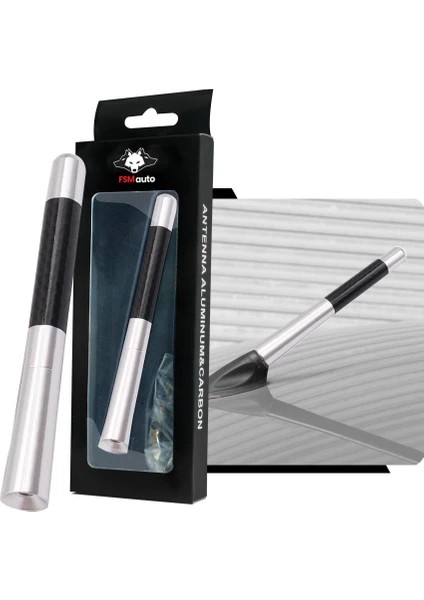 Chevrolet Suburban Uyumlu Karbon Desenli Çubuk Metal Radio Anteni - Gri fırsatları