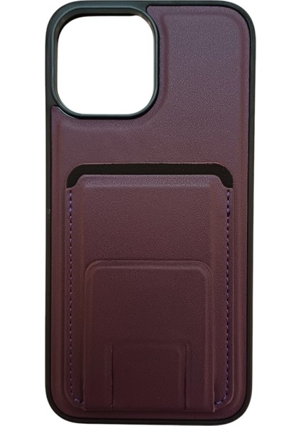 Apple iPhone 14 Pro Max Uyumlu Kartlıklı Stand Özellikli Snx Pu Deri Kılıf modelleri