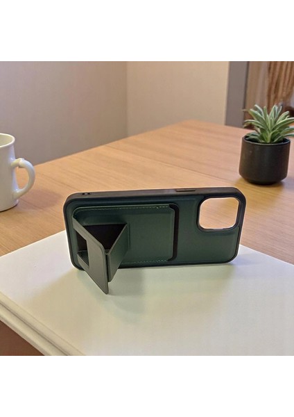 Samsung Galaxy A54 Uyumlu Kartlıklı Stand Özellikli Snx Pu Deri Kılıf