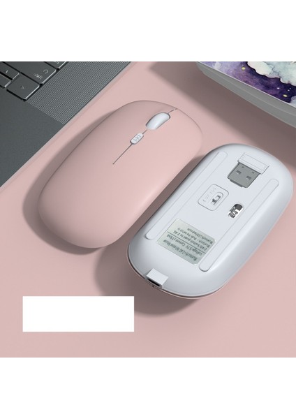 Apple Macbook Laptop Ipad Uyumlu Şarj Edilebilir Bluetooth + 2.4ghz Wifi Kablosuz Sessiz Mause Fare fiyatları