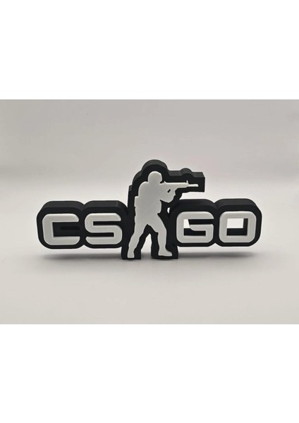 Cs Go Masa Üstü Duvar Logo Çok Renkli / Tek Ebat