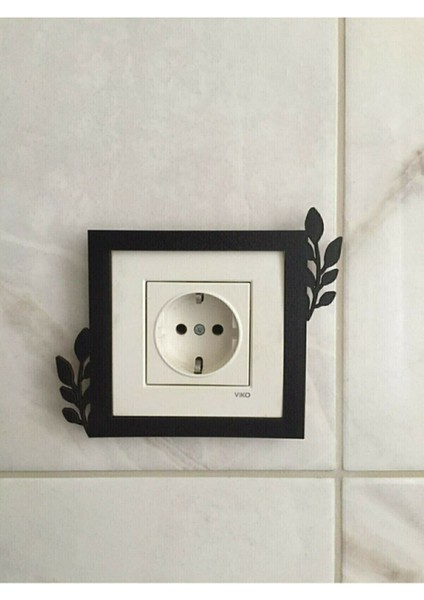Yaprak Dekoratif Priz Çerçevesi