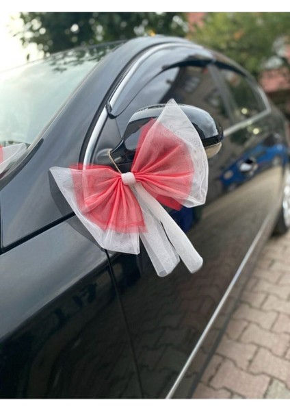 12 Adet Kırmızı Düğün Arabası Süsü Gelin Arabası Konvoy Süsü fiyatları