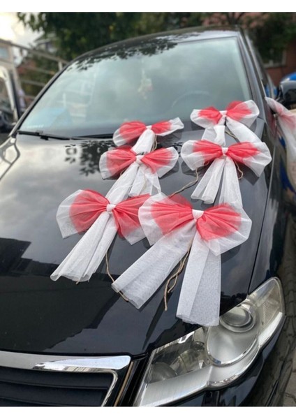 12 Adet Kırmızı Düğün Arabası Süsü Gelin Arabası Konvoy Süsü fırsatları