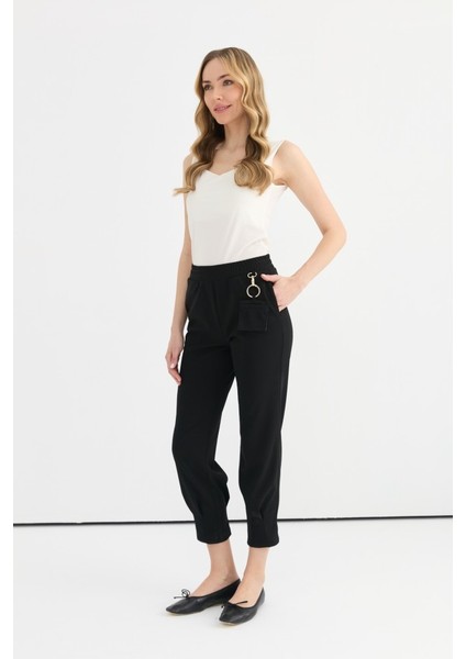 Ufak Cep Aksesuarlı Paçası Dikişli Pantolon fiyatları