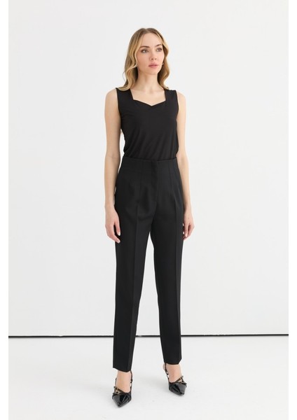 Çift Pensli Cepsiz Pantolon modelleri