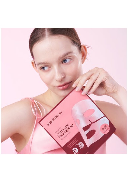 Eqqualberry - Collagen Pore-Tight Up Hydrogel Mask (1 Adet) - Vegan Pdrn + Kolajen Hydrojel Maske