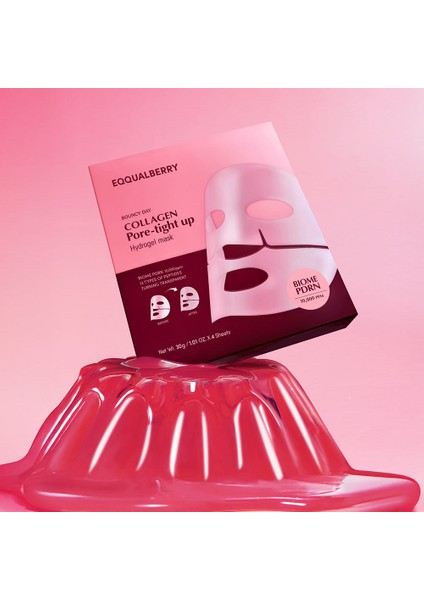 Eqqualberry - Collagen Pore-Tight Up Hydrogel Mask (1 Adet) - Vegan Pdrn + Kolajen Hydrojel Maske
