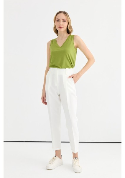 Arkası Lastikli Duble Paça Pantolon fiyatları