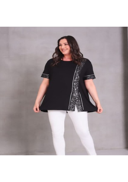 Leopar Detaylı Bluz