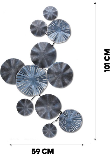 Doreart Pilea Metal Duvar Tablosu, Ev Ofis Duvar Panosu CH116-1 modelleri