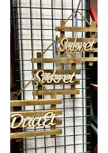 3’lü Sabret,şükret, Dua Et Duvar Süsü