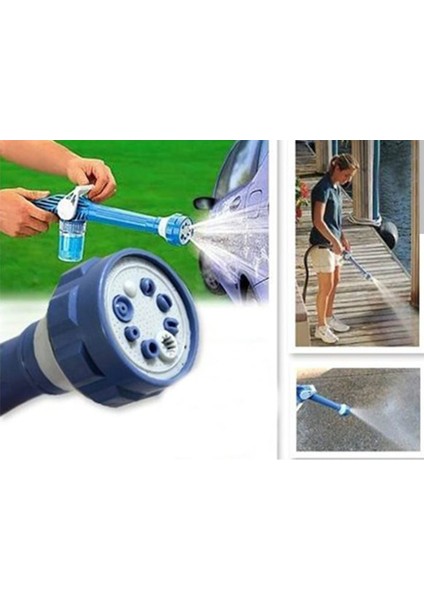 Ez Jet Water Basınçlı Deterjanlı 8 Fonksiyonlu Yıkama Tabancası 8 Farklı Püskürtme