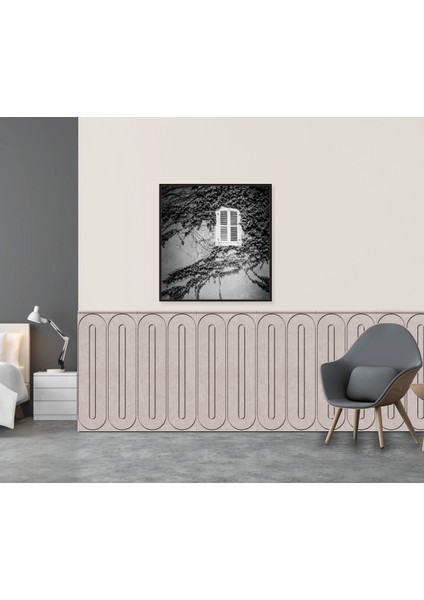 Dekoratif Duvar Paneli, 4mm Ham Mdf, Boyanabilir Duvar Çıtası, Oval modelleri