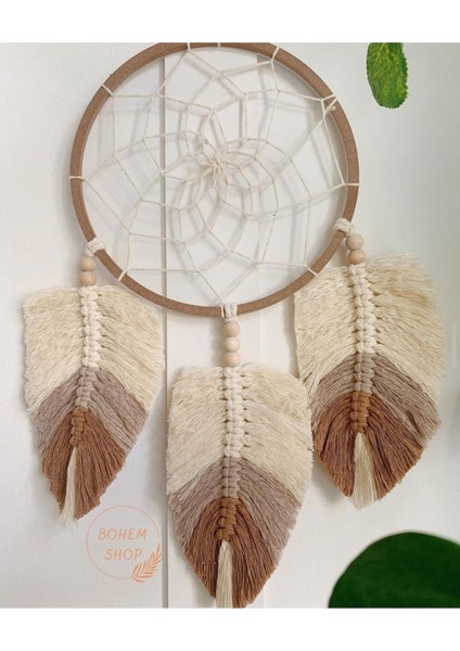 El Yapımı Orta Boy Gökkuşağı Renkli Hippie Bohem Duvar Dekoru Bohemshop.com