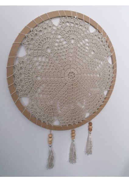 Mandala Dantel Bohem Duvar Süsü, Dantelli Duvar Dekorasyonu, Iskandinav Dekor, Modern Dantel Süs